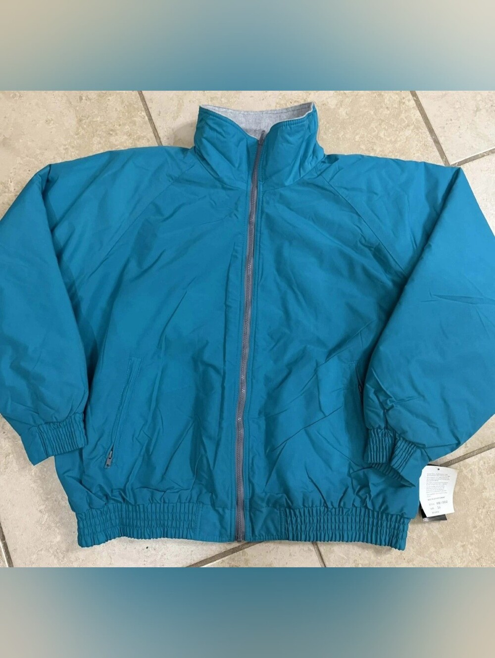 VTG Cold Storage Blue Windbreaker Jacket Mens 3XL BIG MANS Vintage 3X